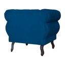 Ver imagem 5 de Poltrona Decorativa Sala Recepção Maya Suede Azul Royal LM DECOR