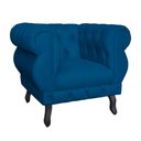 Ver imagem 3 de Poltrona Decorativa Sala Recepção Maya Suede Azul Royal LM DECOR