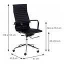 Ver imagem 3 de Kit 3 Cadeiras para Escritório 1 Presidente e 2 Fixas Interlocutor Esteirinha 3301