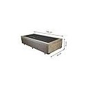 Ver imagem 5 de Cama Box Solteiro Corino com Baú Bege – Blindada, Reforçada e com Pistão a Gás – So1clique