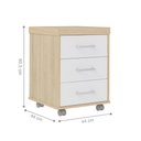 Ver imagem 3 de Jogo Escritório Completo Dagenham Carvalho Branco