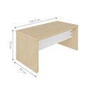 Ver imagem 4 de Jogo Escritório Completo Dagenham Carvalho Branco