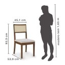 Ver imagem 5 de Mesa Extensível Oval 2,0M Aberta 4 Cadeiras Jabuticabeira CabeCasa MadeiraOriginals