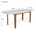 Ver imagem 3 de Mesa Extensível Oval 2,0M Aberta 4 Cadeiras Jabuticabeira CabeCasa MadeiraOriginals