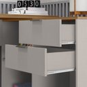 Ver imagem 5 de Escrivaninha Mesa Escritório em L Office 2 Gavetas 148,6cm Nt 2060
