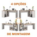 Ver imagem 6 de Escrivaninha Mesa Escritório em L Office 2 Gavetas 148,6cm Nt 2060