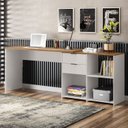Ver mais imagens de Escrivaninha Mesa Escritório em L Office 2 Gavetas 148,6cm Nt 2060