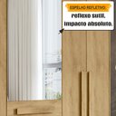 Ver imagem 6 de Guarda-Roupa Casal 5 Portas 1 Porta com Espelho com 3 Gavetas Las Vegas Iii Marrom/Cinamomo
