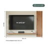 Painel Tv 50 Polegadas Cristal Off White/Savana Permobili - 4