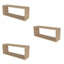 Ver imagem 3 de Conjunto Bim com 3 Nichos Bege/Carvalho Mel