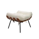 Ver imagem 2 de Puff de Ferro Madeira e Estofado Living Costela Espresso Móveis