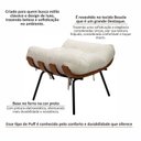 Ver imagem 5 de Puff de Ferro Madeira e Estofado Living Costela Espresso Móveis