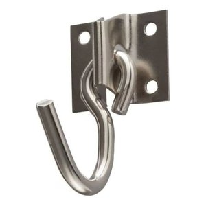 Ganchos Rede Inox + Parafusos e Buchas - 4 Unidades