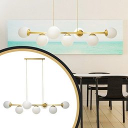 Pendente Lustre Jabuticaba 7 Globos Vidro - 1