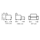 Ver imagem 2 de Poltrona Cama Solteiro Assento Dobrável Suede Cinza Sleep - Larbelle