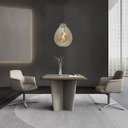 Ver mais imagens de Lustre Pendente Sala Cristal e Vidro Âmbar 50x60cm