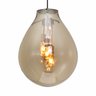 Lustre Pendente Sala Cristal e Vidro Âmbar 50x60cm - 3