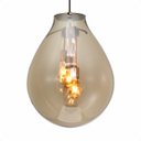 Ver imagem 3 de Lustre Pendente Sala Cristal e Vidro Âmbar 50x60cm