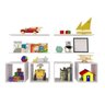 Conjunto 4 Nichos e 4 Prateleiras Kit Cubos  - 1