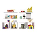 Ver imagem 1 de Conjunto 4 Nichos e 4 Prateleiras Kit Cubos Branco