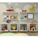 Ver imagem 2 de Conjunto 4 Nichos e 4 Prateleiras Kit Cubos 