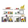 Conjunto 4 Nichos e 4 Prateleiras Kit Cubos  - 1