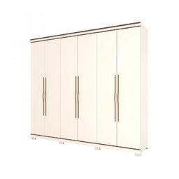 Guarda Roupa Henn Titanium D284-176 Off White/Castanho - 1