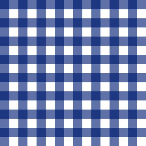 Papel de Parede Doce Estilo Xadrez Azul 82182