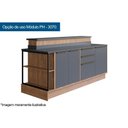 Ver imagem 6 de Balcão de Cozinha Ph 3070 78,5cm Freijo/Cinza Argila - Herval