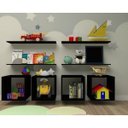 Ver imagem 2 de Conjunto 4 Nichos e 4 Prateleiras Kit Cubos Preto