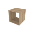 Ver imagem 4 de Conjunto 4 Nichos e 4 Prateleiras Kit Cubos Bege/Carvalho Mel