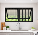 Ver imagem 1 de Vitro Maxim Ar com Grade 2 Seções Preto 60x120 Linha 25 Jade