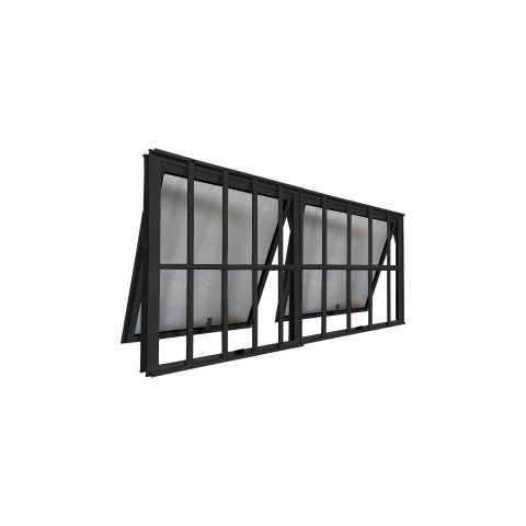 Vitro Maxim Ar 2 Seções com Grade Preto 60x120 Linha 25 Jade