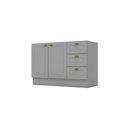 Ver imagem 4 de Balcão de Cozinha Pia 120 Cm 2 Portas 3 Gavetas Amy Casa 812