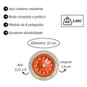 Ver imagem 3 de Roda Completa Maciça Carrinho de Mão em Aço 8pol 45 50 e 60L