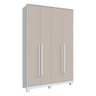 Guarda Roupa New Paranoá com 4 Portas e 2 Gavetas Móveis Rimo Branco/off White - 1