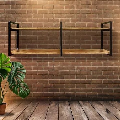 Prateleira Estilo Industrial Design Moderno Inovador e Elegante para Parede Diversos Ambientes