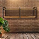 Ver imagem 1 de Prateleira Estilo Industrial Design Moderno Inovador e Elegante para Parede Diversos Ambientes