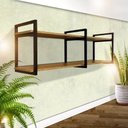 Ver imagem 5 de Prateleira Estilo Industrial Design Moderno Inovador e Elegante para Parede Diversos Ambientes