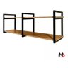 Prateleira Estilo Industrial Design Moderno Inovador e Elegante para Parede Diversos Ambientes - 6