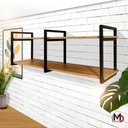 Ver imagem 3 de Prateleira Estilo Industrial Design Moderno Inovador e Elegante para Parede Diversos Ambientes