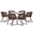 Ver imagem 1 de Mesa e 6 Cadeiras e Noronha Marrom E9 Trama Original Marrom