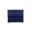 Ver imagem 2 de Cabeceira Casal 1,40m Madrid Suede Azul Marinho Dal Poz Estofados