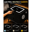Ver imagem 4 de Mesa de Cabeceira Inteligente 2 Gavetas com Digital:Preto