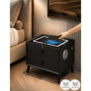 Ver imagem 2 de Mesa de Cabeceira Inteligente 2 Gavetas com Digital:Preto
