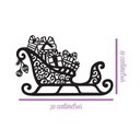 Ver imagem 2 de Arte Trenó de Natal 30cmx19cm - Cria Arte Laser Preto