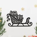 Ver imagem 3 de Arte Trenó de Natal 30cmx19cm - Cria Arte Laser Preto