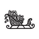 Ver imagem 1 de Arte Trenó de Natal 30cmx19cm - Cria Arte Laser Preto