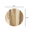 Ver imagem 3 de Painel de Madeira Teca Redondo Multiuso Natural 38,1x2,54cm