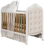 Kit Peroba Berço Elô Branco/amendoa com Capitonê Corino Bege - 1